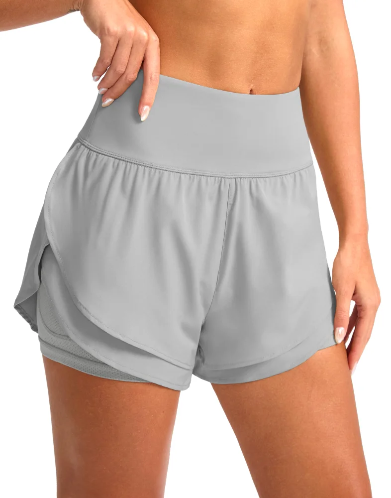 SANTINY 2-in-1 Running Shorts 3"