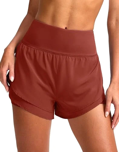 SANTINY 2-in-1 Running Shorts