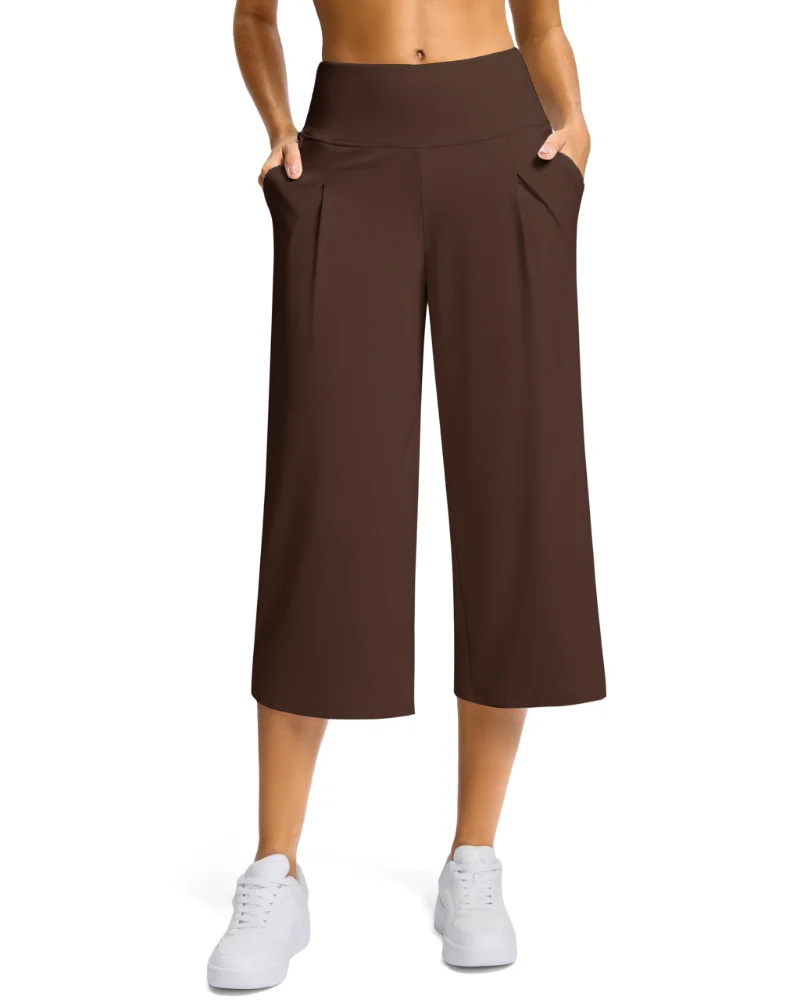 SANTINY Cropped Capri Pants