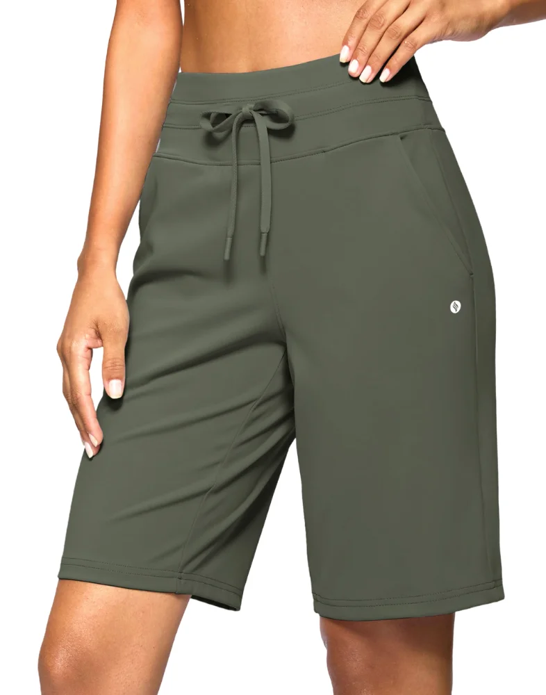 SANTINY Knee-Length Bermuda Shorts