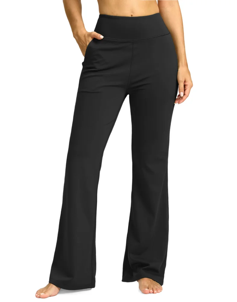 SANTINY Pocket Bootcut Pants 32", black