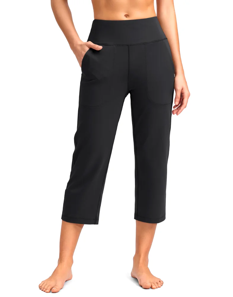 SANTINY Pocket Capri Leggings