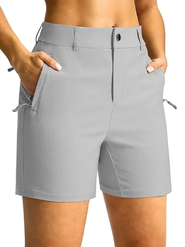 SANTINY Pocket Golf Shorts 5", light grey