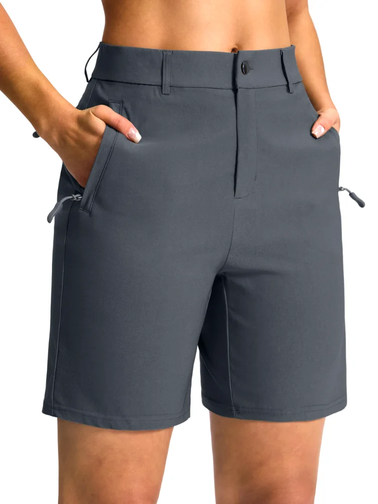 SANTINY Pocket Golf Shorts 7", dark grey