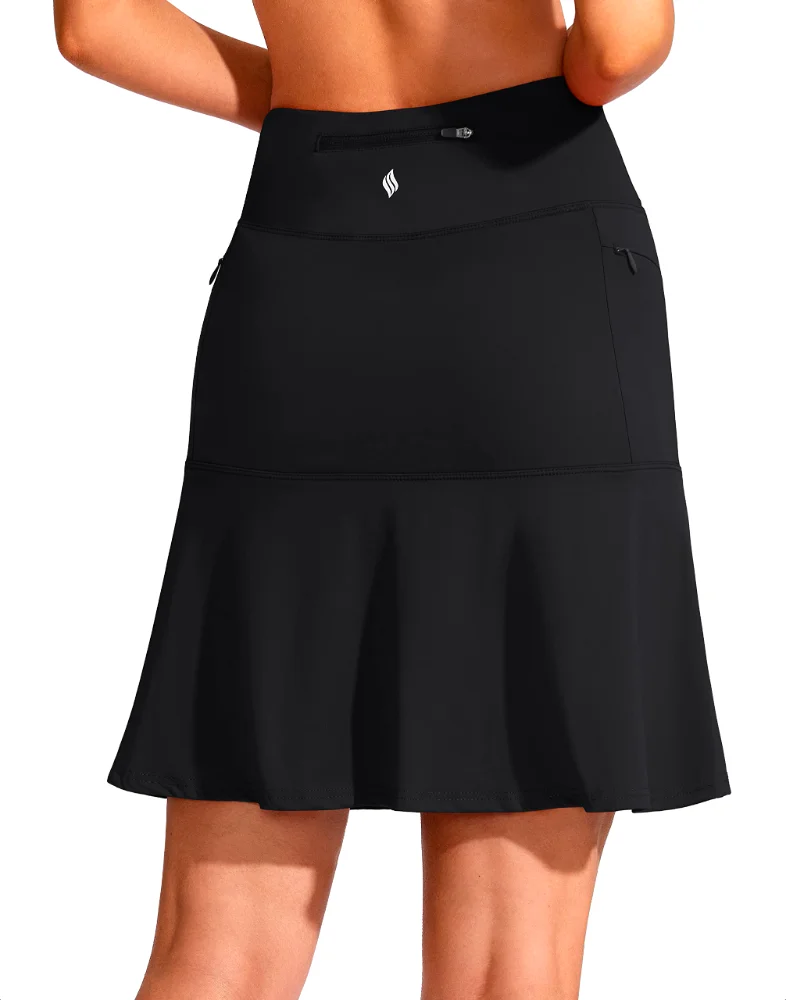 SANTINY Ruffled Tennis Skirt 19"