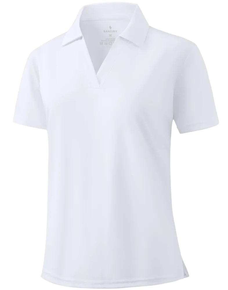 SANTINY V-Neck Polo Shirt