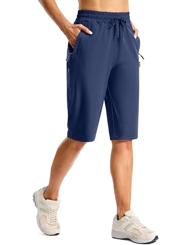 SANTINY Zip-Pocket Hiking Shorts 13"